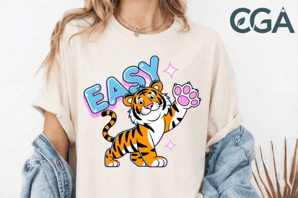 Easy Tiger Funny PNG for Playful Designs