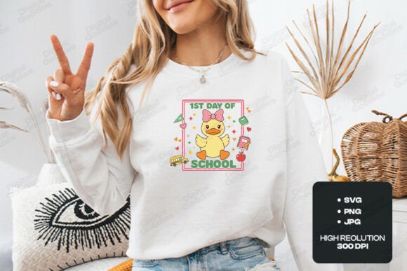 Make the First Day of School Unforgettable with a Cute Duck SVG Design