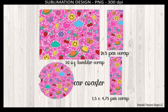 Pink Retro Sticker Icon Tumbler Wrap Png: A Guide to Bringing Bold Vibes to Your Projects