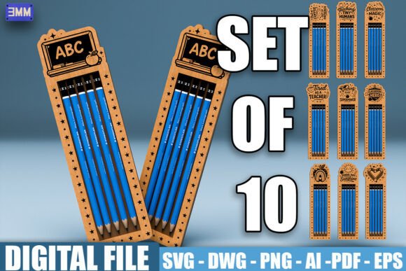 Teacher Pencil Holder SVG Bundle: A Practical Resource for Educator Gifts