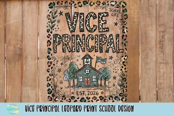 Vice Principal Leopard Print School Design